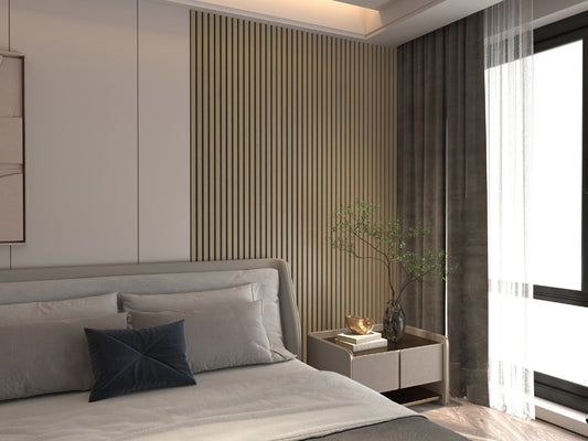 Pannello fonoassorbente SMOKE OAK h2.400mm - Wood Lines Collection _ 36,00€/mq+iva