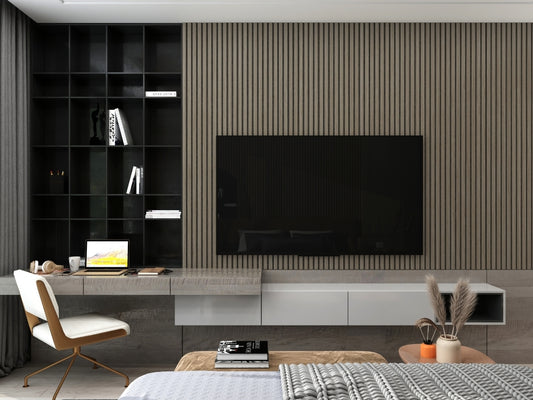 Pannello fonoassorbente WALNUT h2.400mm - Wood Lines Collection _ 36,00€/mq+iva