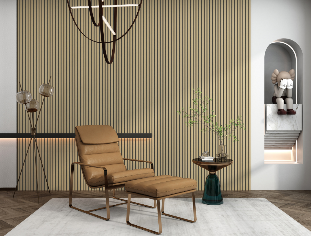 Pannello fonoassorbente WHITE OAK h2.400mm - Wood Lines Collection _ 36,00€/mq+iva